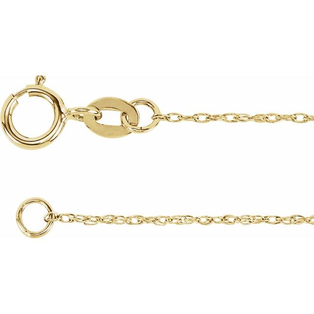 14K Yellow Gold-Filled 1 mm Rope 14 Chain