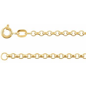 2mm Rolo Chain with Spring Ring 20 inch Ref 726638