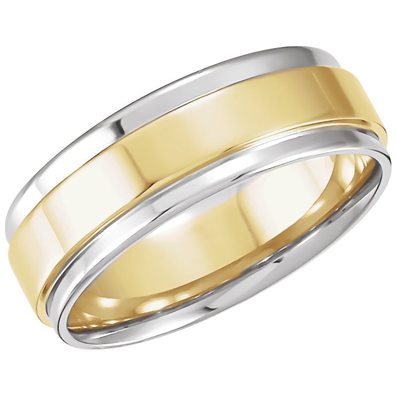 Inlay Comfort-Fit Flat Band