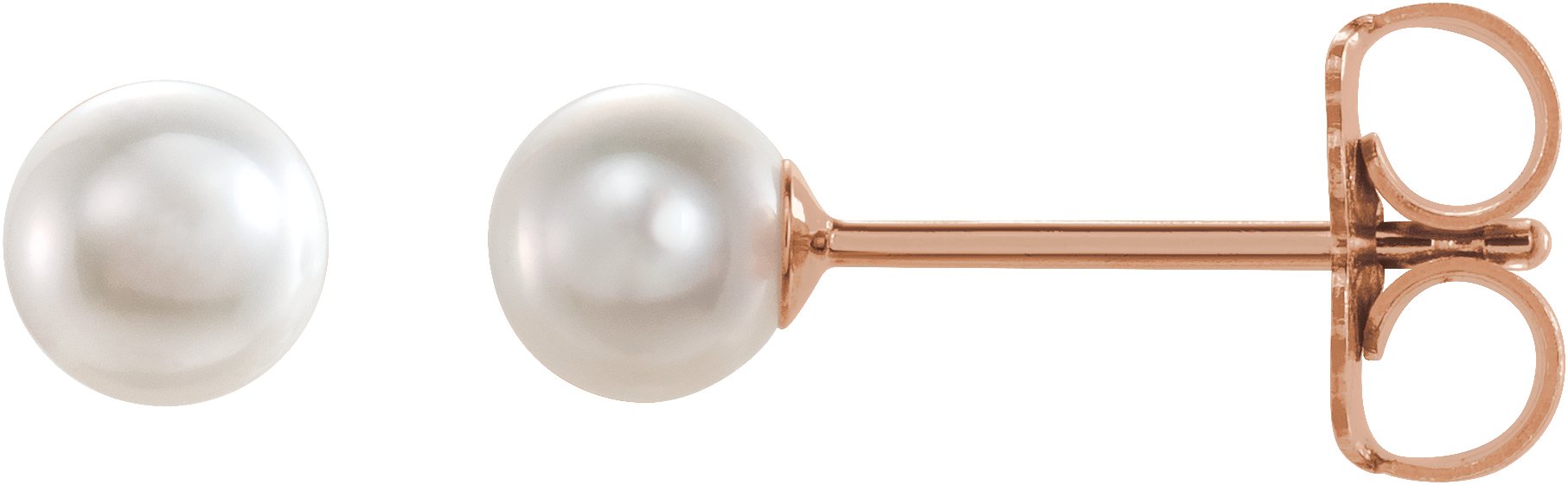 14K Rose Akoya Cultured Pearl Earrings Ref. 16535509