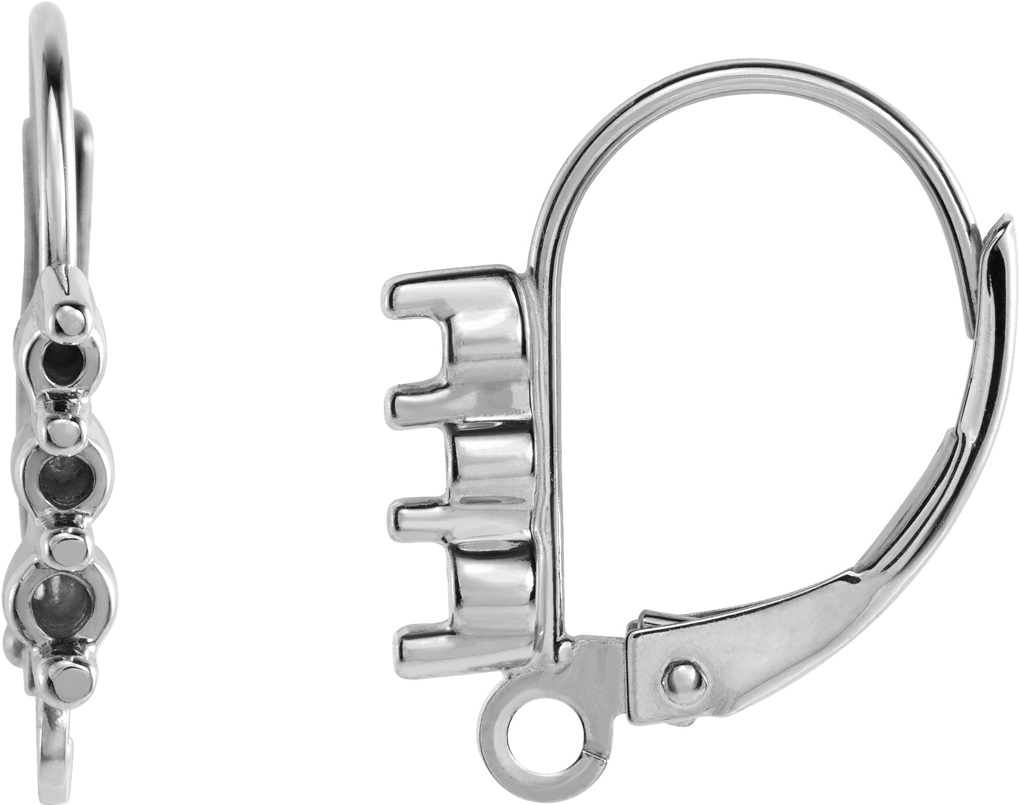 Accented Lever Back Earring Top