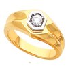 Two Tone Gents Diamond Ring .25 Carat Ref 920446