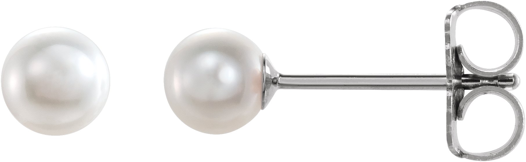 14K White Akoya Cultured Pearl Earrings Ref. 16535507