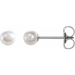 Stud Earring for Pearl with Peg