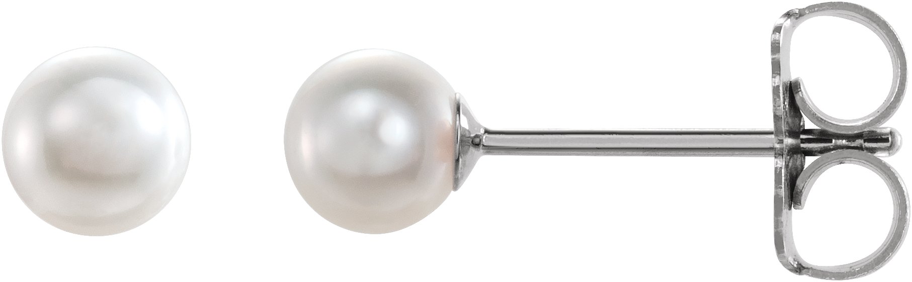 Stud Earring for Pearl with Peg
