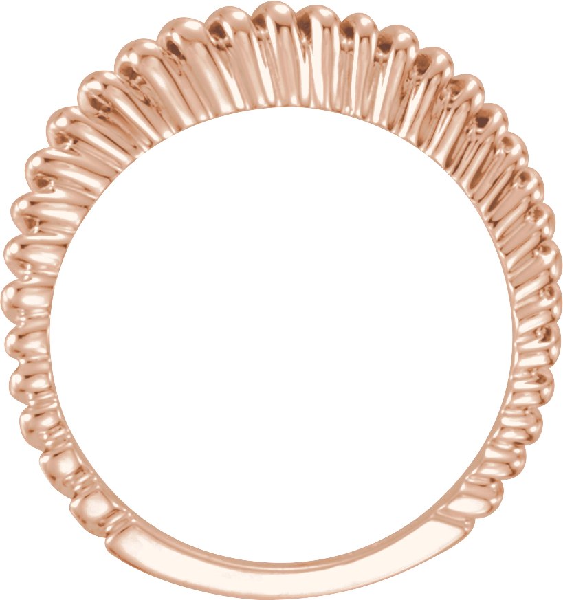 Alternative view of Fancy Band – 14K Rose Gold