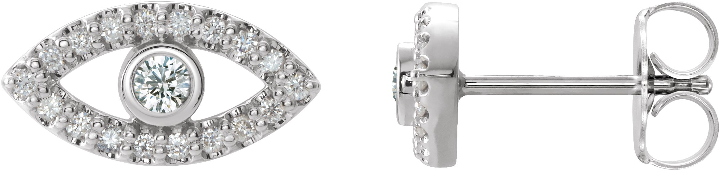 Platinum White Sapphire Earrings Ref. 15594047