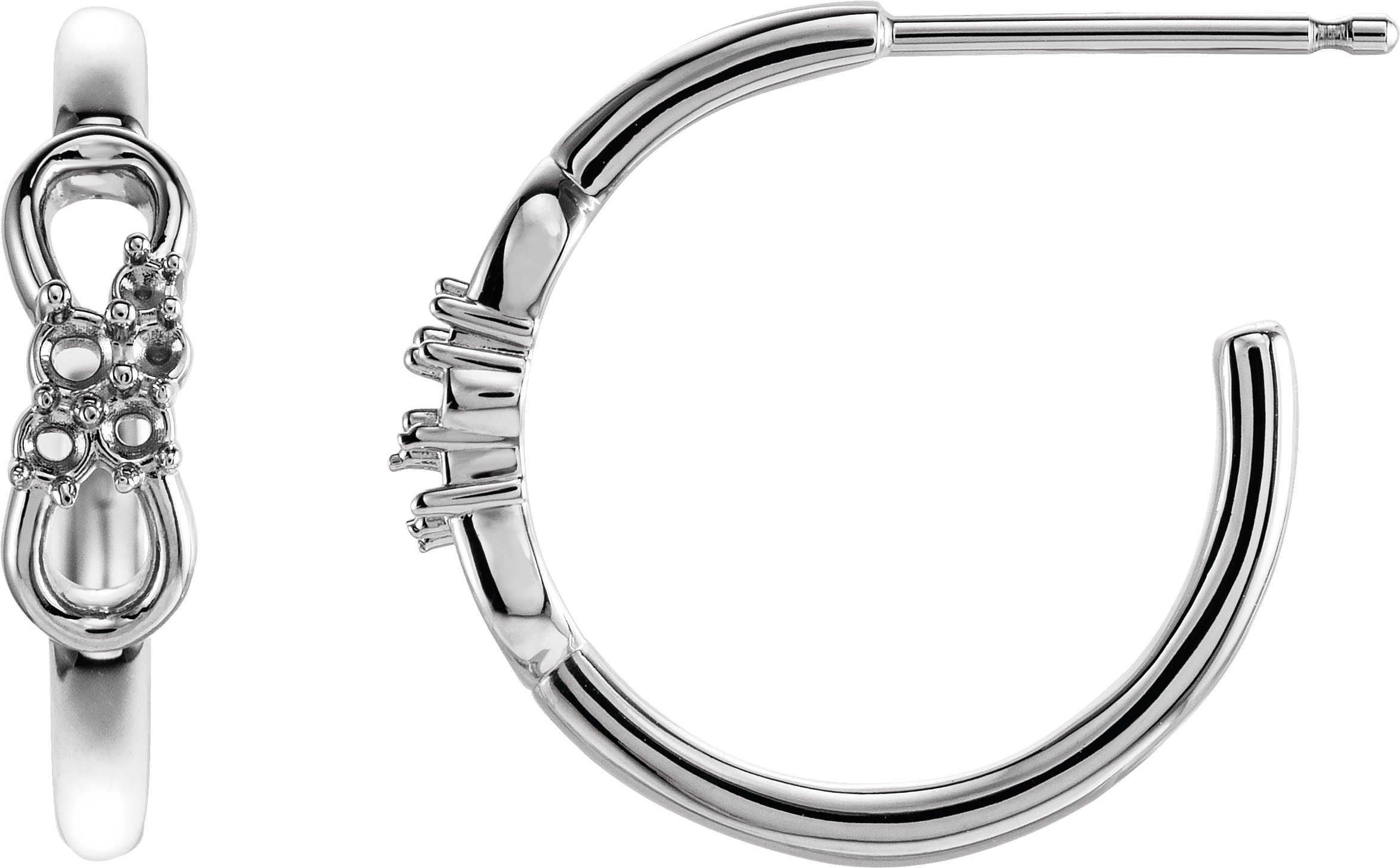 Infinity-Inspired Hoop Earrings