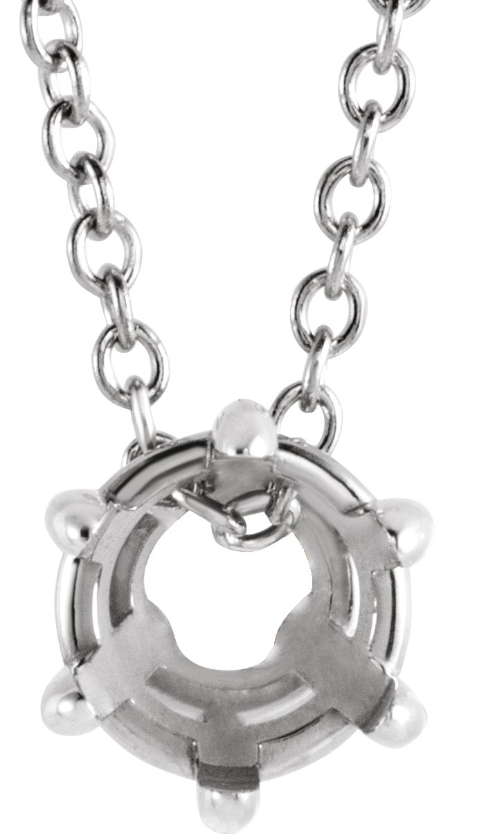 Solitaire Necklace or Slide Pendant