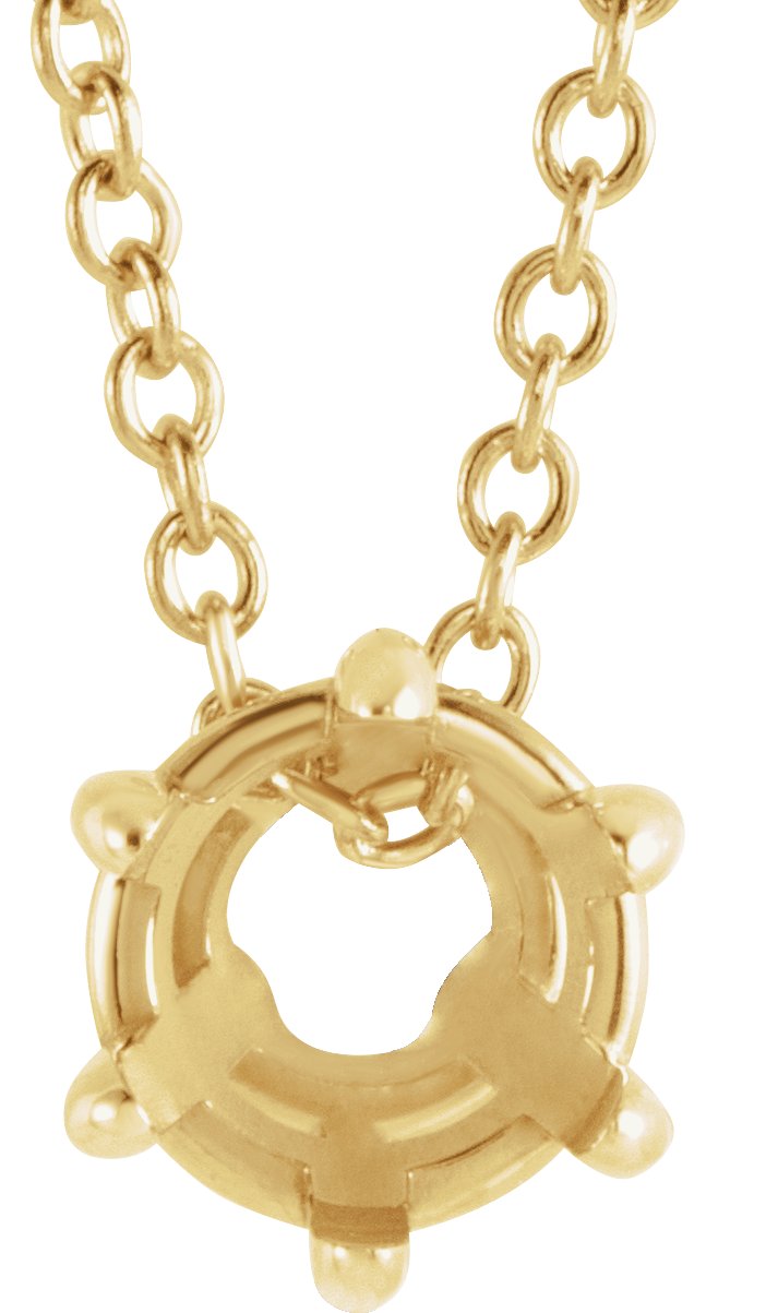 Solitaire Necklace or Slide Pendant