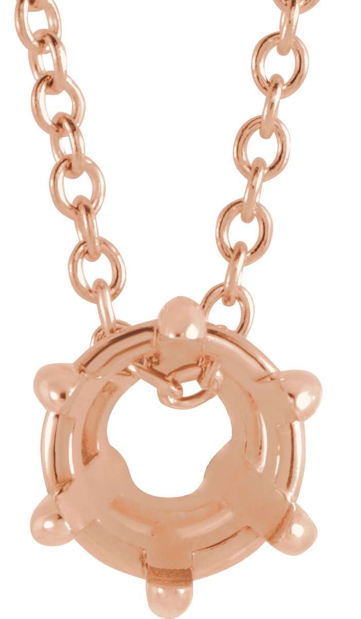 Solitaire Necklace or Slide Pendant