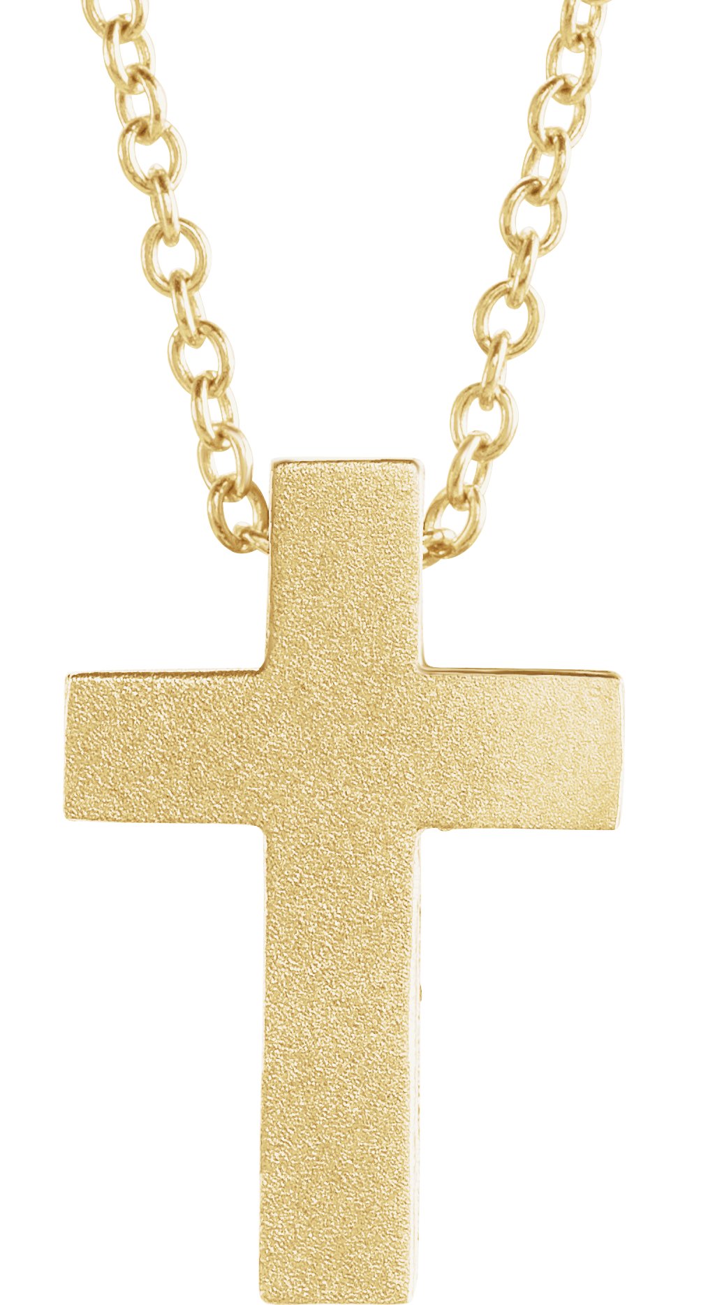 Sterling Silver Men's Enamel Gothic Initial Necklace