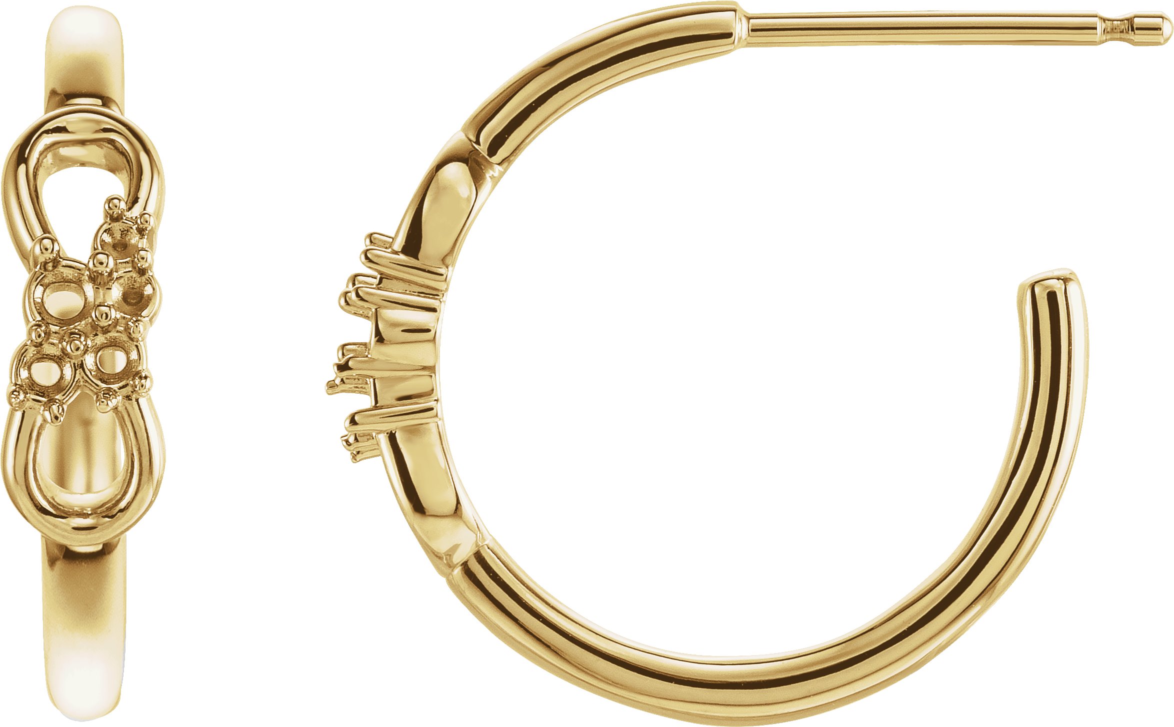 Infinity-Inspired Hoop Earrings