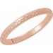 14K Rose 2 mm Hand-Engraved Band Size 7