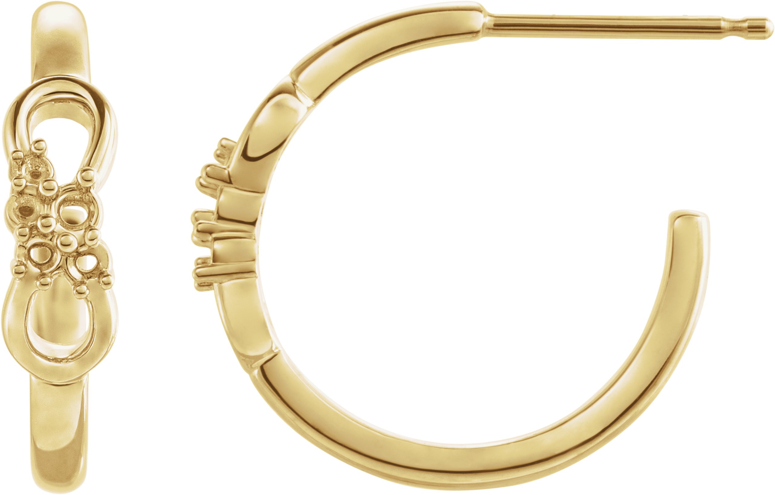 Infinity-Inspired Hoop Earrings