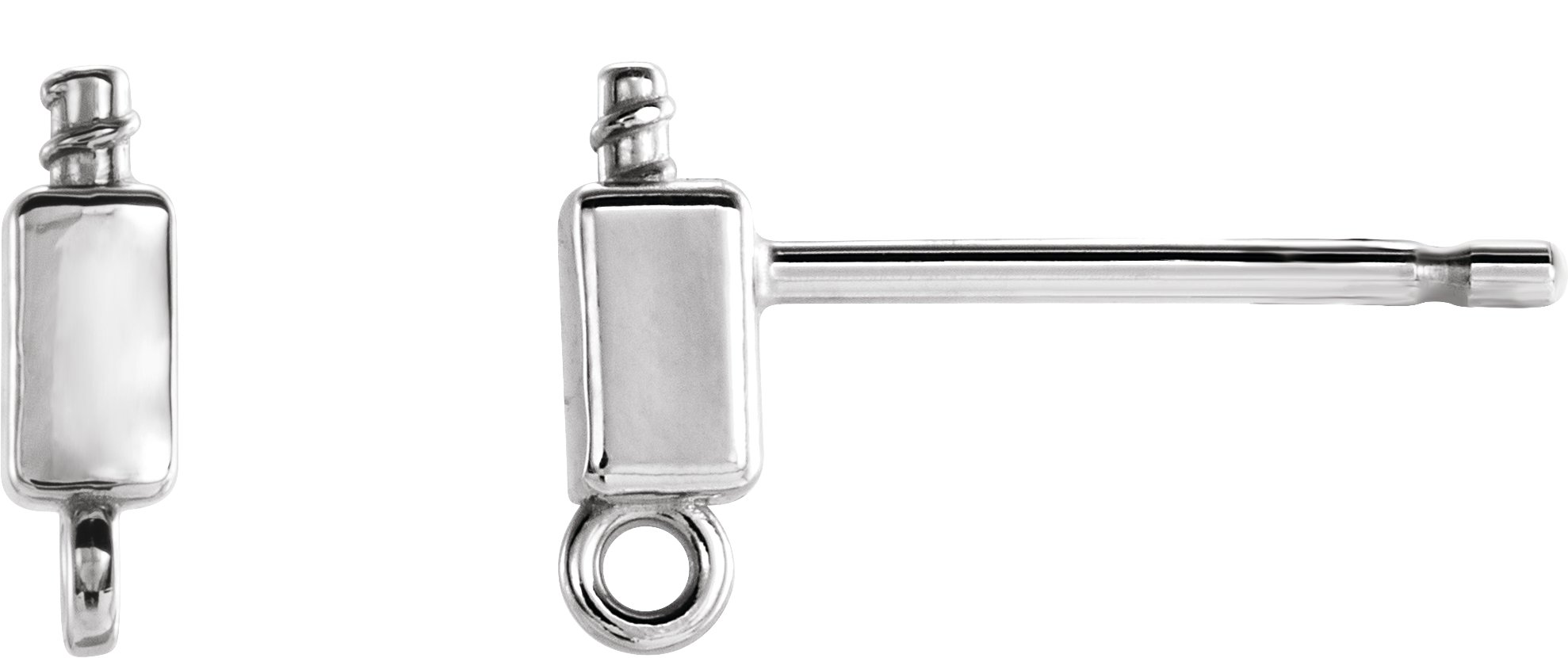 Pearl Bar Earring Top