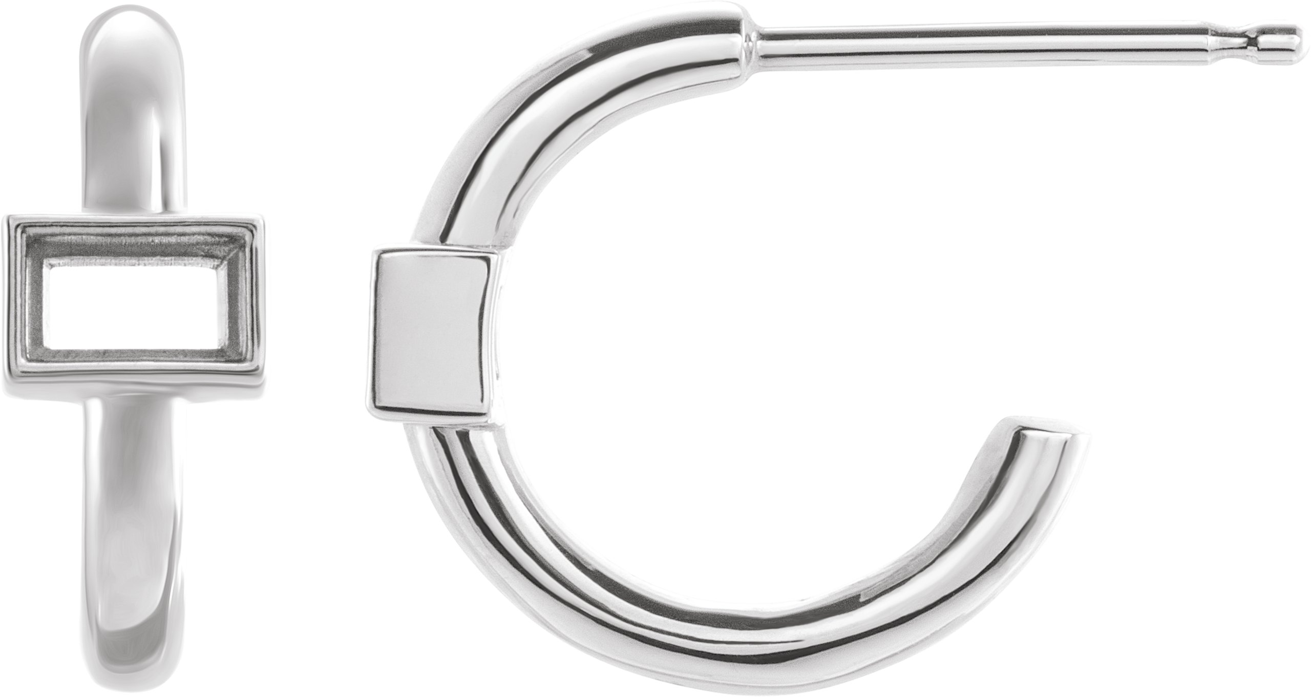 Accented Huggie Earrings