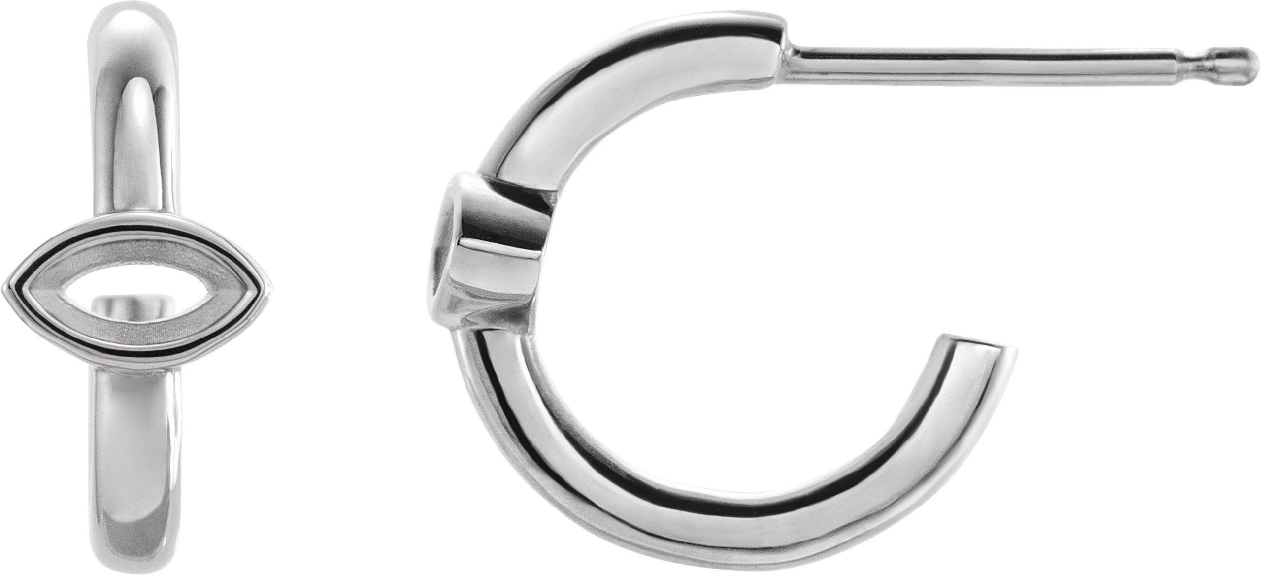 Accented Huggie Earrings