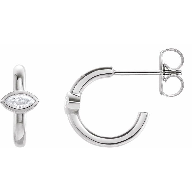 Accented Huggie Earrings
