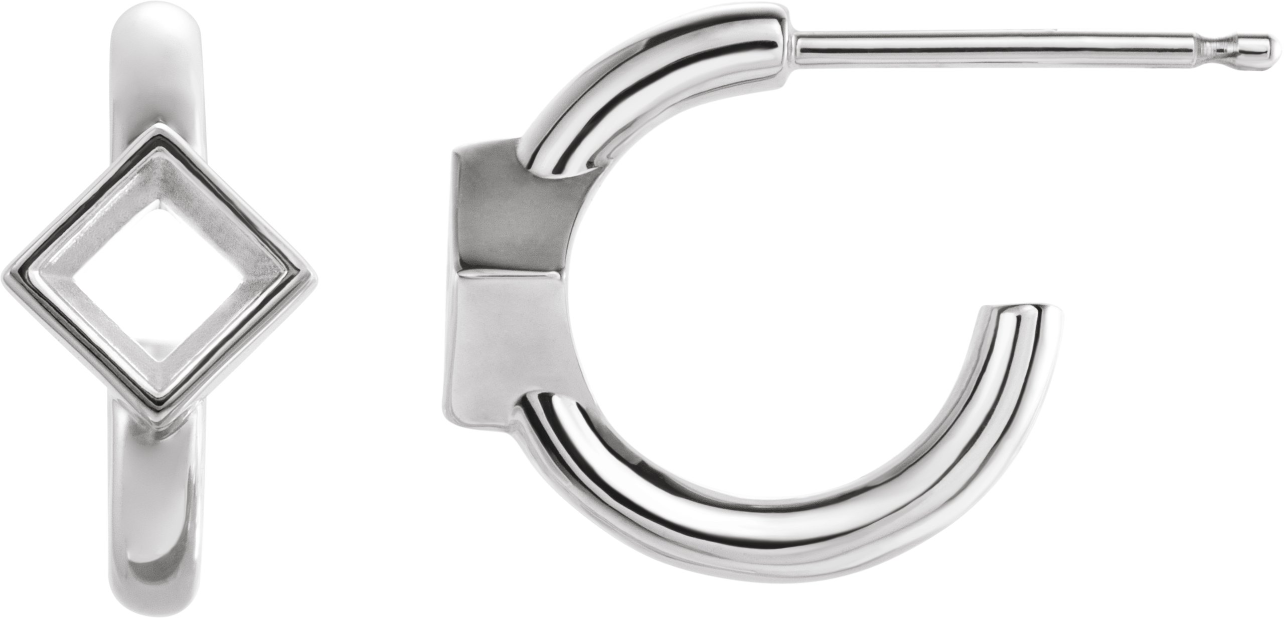 Accented Huggie Earrings