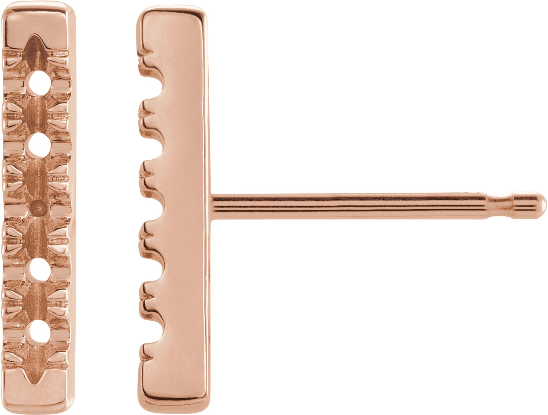French-Set Bar Earrings