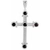 Platinum Onyx Cross Pendant Ref. 16616256