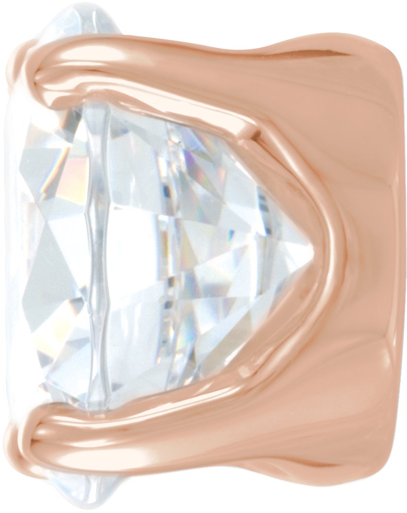 Round 4-Prong Closed Back Earring Setting