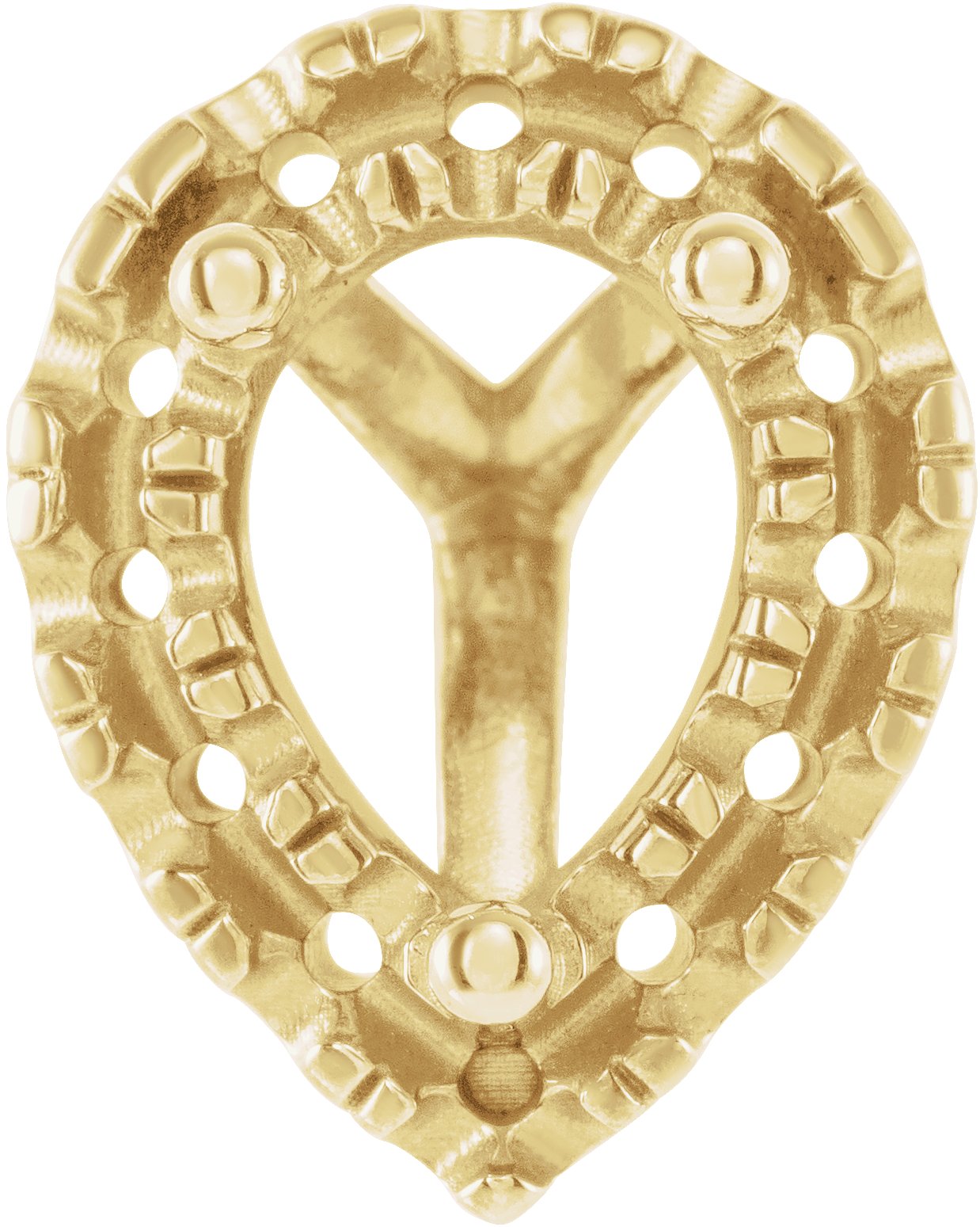 French-Set Cocktail-Style Halo-Style Earring Setting