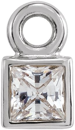 Bezel-Set Dangle