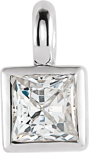 Bezel-Set Dangle