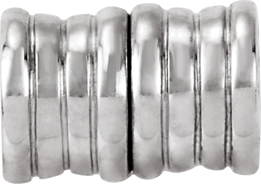 14K Palladium White Magnetic Clasp with Tie Bar Ends 