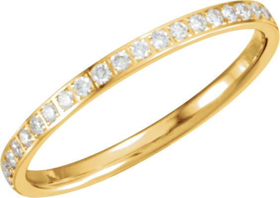 14K Yellow .25 CTW Diamond Anniversary Band Size 6 Ref 5183016