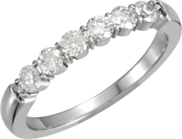 14K White .50 CTW Diamond Anniversary Band Ref 5187360