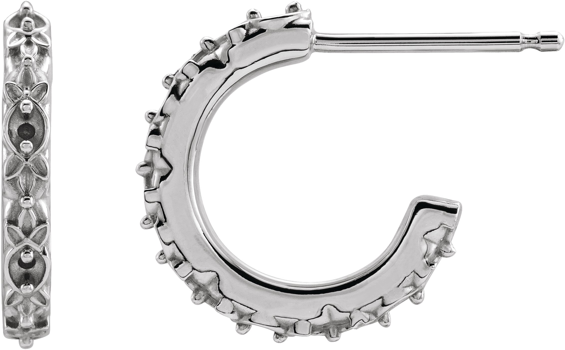 Vintage-Inspired J-Hoop Earrings