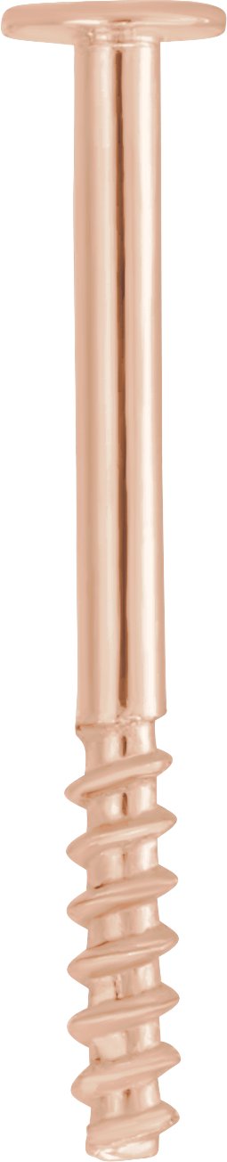 .032"x.341" Push-On/Screw-Off Threaded Earring Post