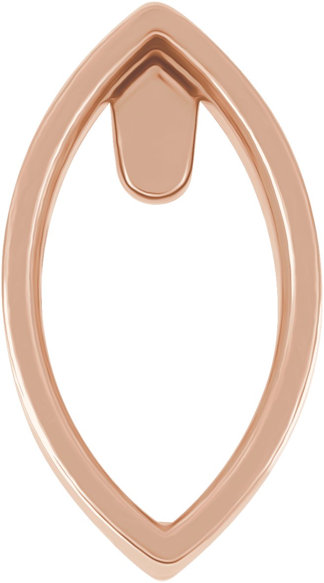 Bezel-Set Low Cabochon Earring Setting