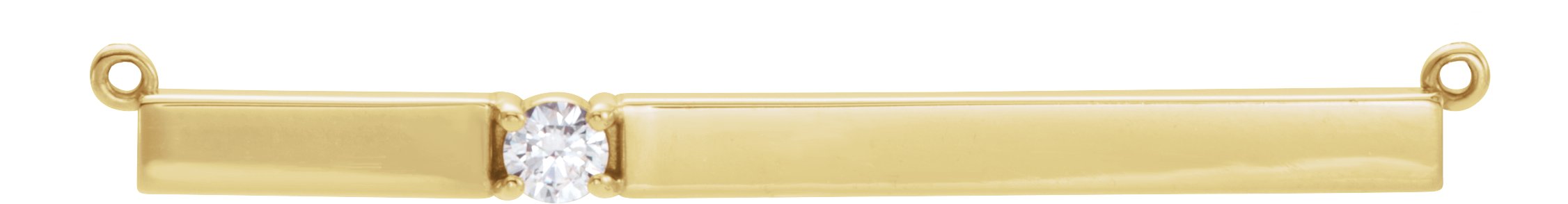 Engravable Accented Bar Necklace or Center