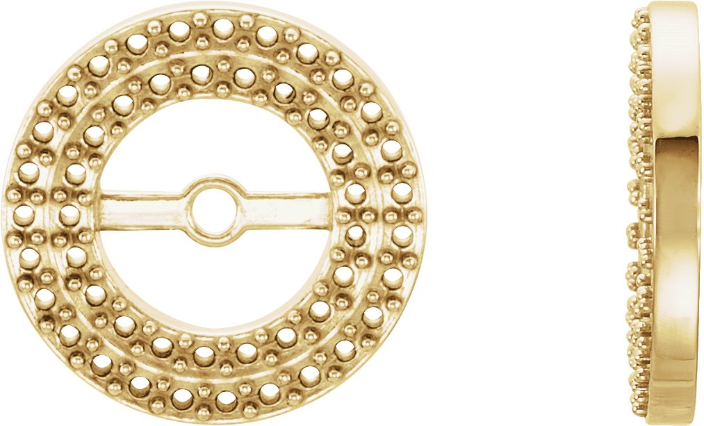 Double Halo-Style Earring Jackets