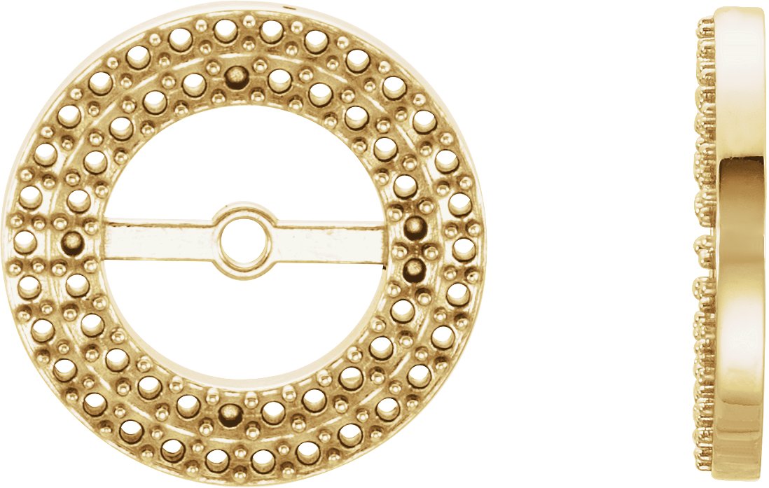 Double Halo-Style Earring Jackets