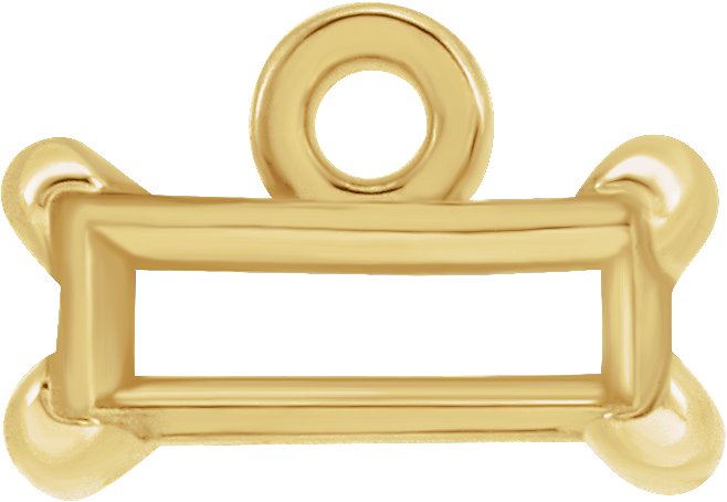 Straight Baguette 4-Prong Dangle