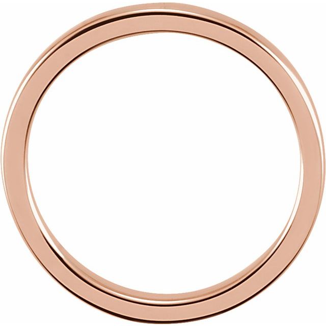 14K Rose 1.65 mm Ladies Stackable Band Size 8