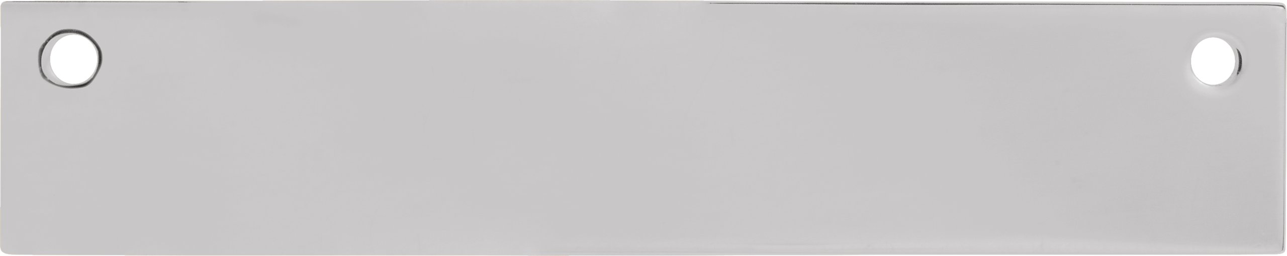 14K White 35x7 mm Engravable Bar Necklace Center