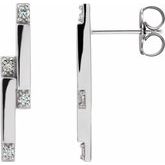 Accented Bar Earrings