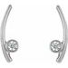 Sterling Silver 1/5 CTW Natural Diamond Ear Climbers