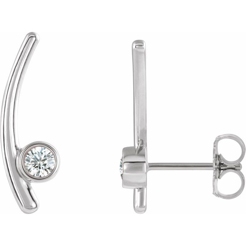 Bezel-Set Ear Climbers