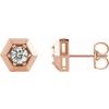 14K Rose .50 CTW Lab Grown Diamond Earrings Ref 17059049