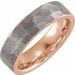 18K Rose Gold PVD Tungsten 6 mm Band Size 10