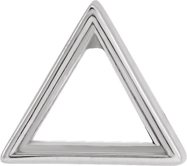 Triangle Bezel-Set Earring Setting