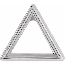 Triangle Bezel Setting with Bearing for Earring Assembly