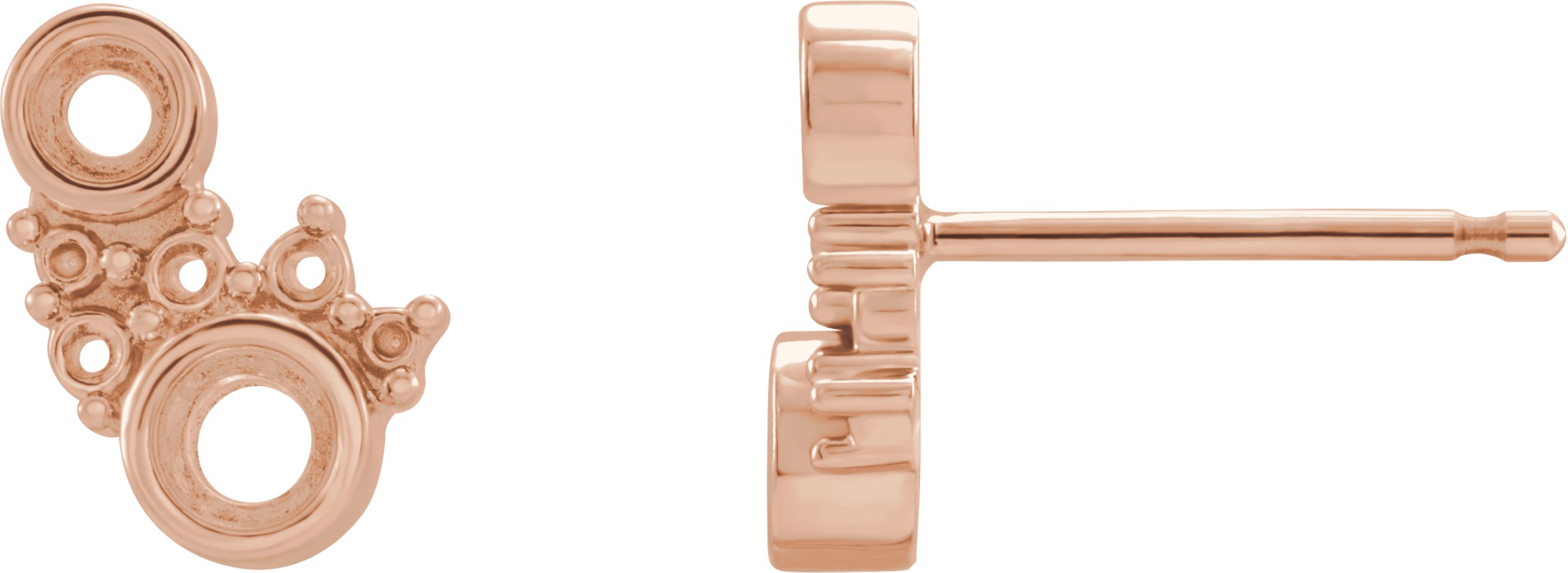 Scattered Bezel-Set Earrings